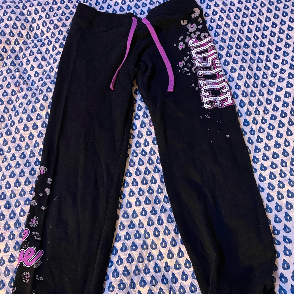 VINTAGE JUSTICE SWEATPANTS💜🖤